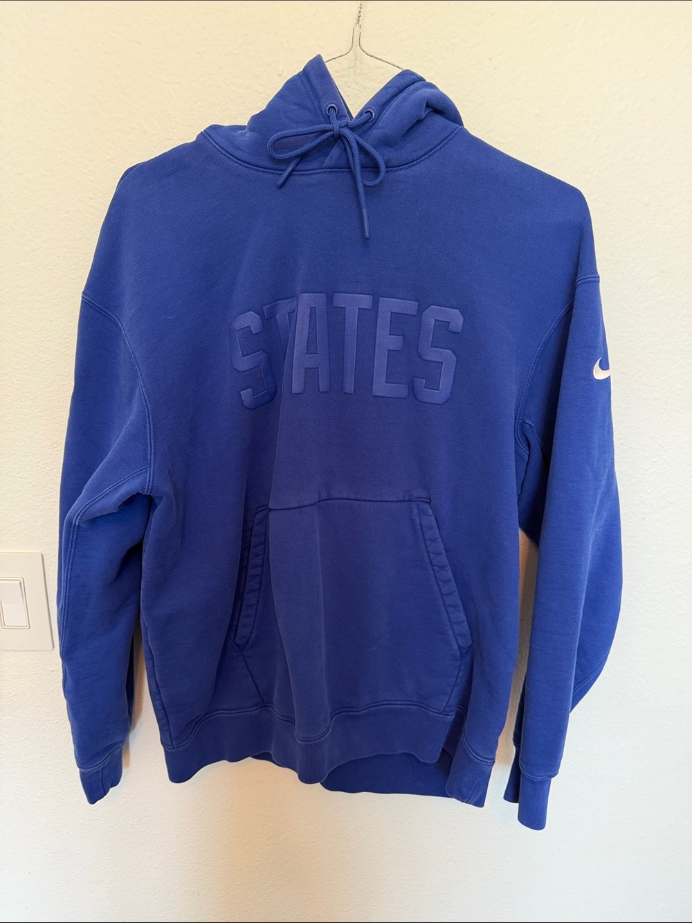 Nike Royal Blue Hoodie with 'STATES' Chest Logo